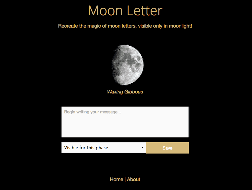 Moon Letter Screenshot